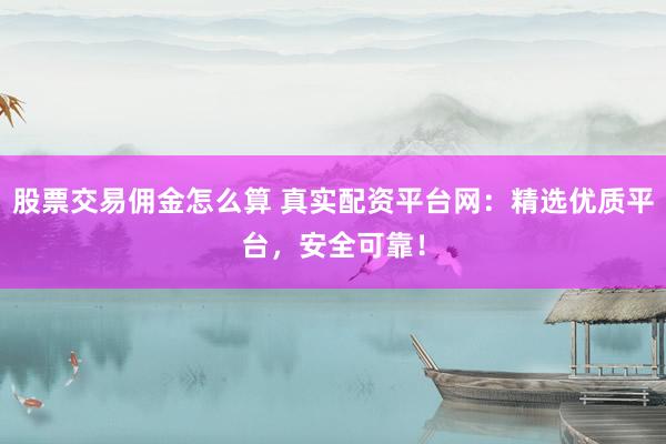 股票交易佣金怎么算 真实配资平台网：精选优质平台，安全可靠！