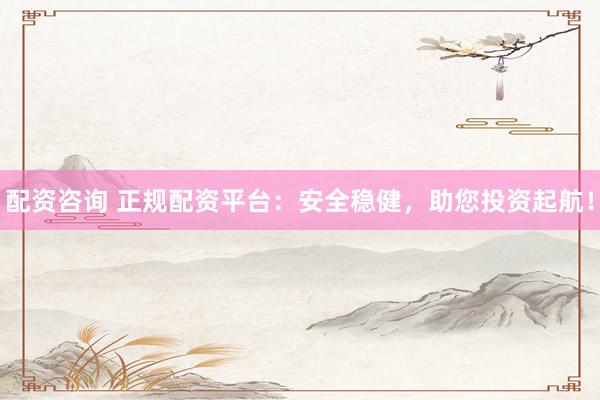 配资咨询 正规配资平台:安全稳健,助您投资起航!